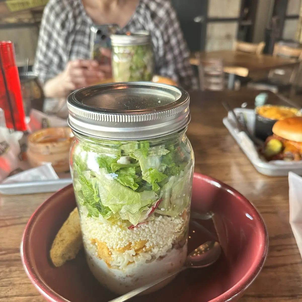 Salad Bar in a Jar Late Night