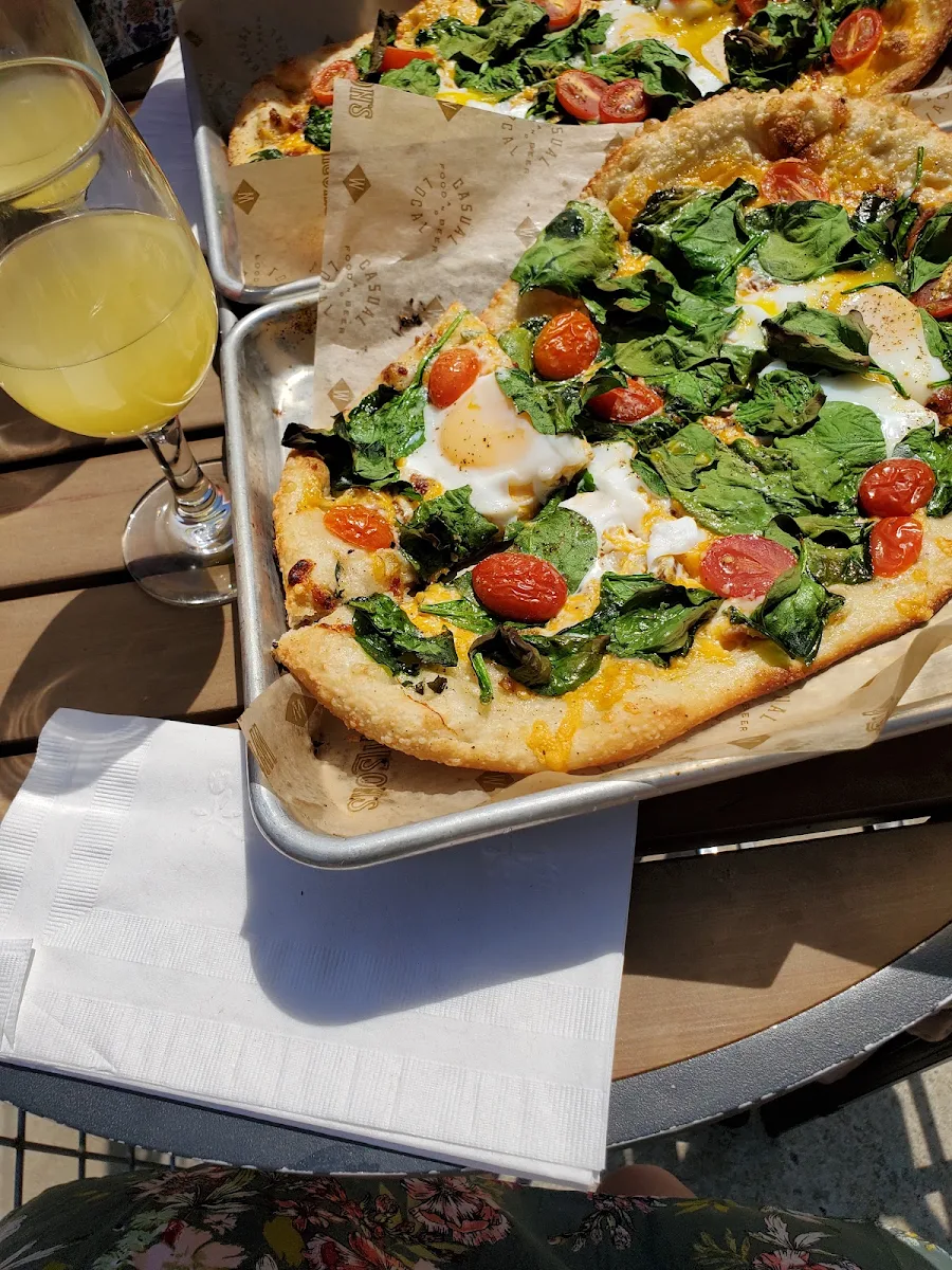 Bacon Egg and Cheese Flatbread