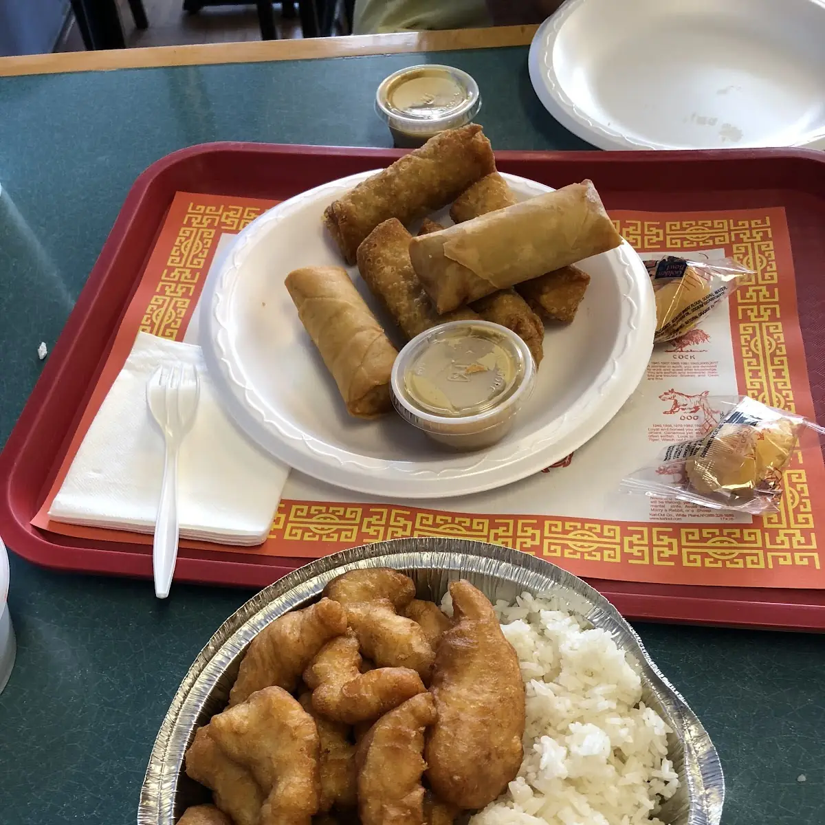 Fried Rice and Egg Roll