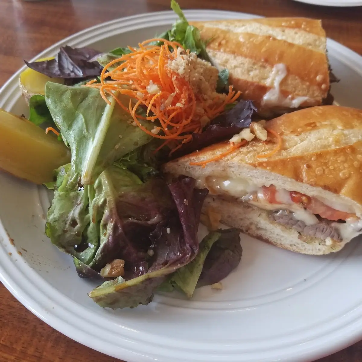 Organic Salad and Baked Potato