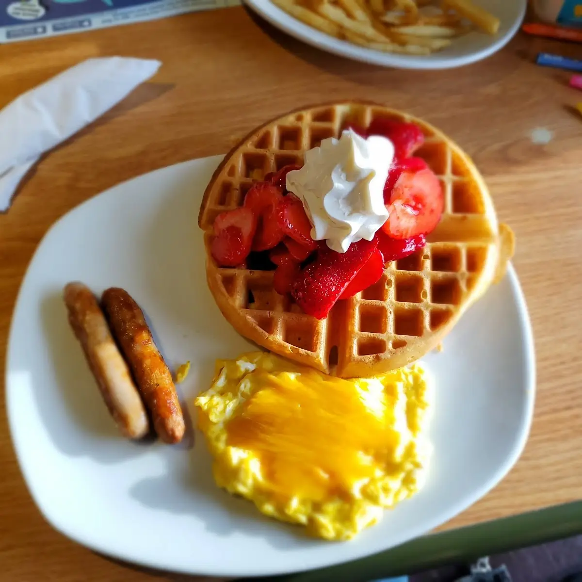 Fresh Strawberry Belgian Waffles