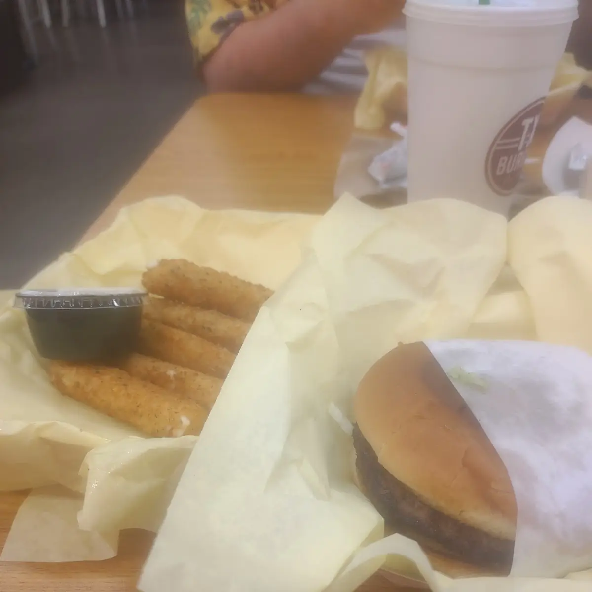 Texas Burger and Cheese Sticks