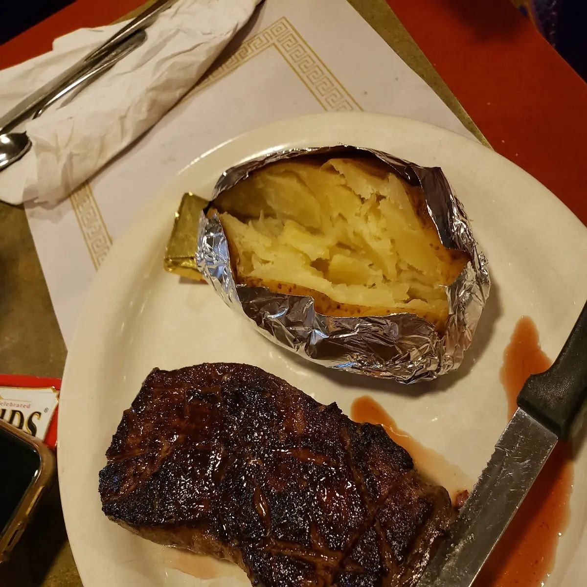 Top Sirloin with Baked Potato