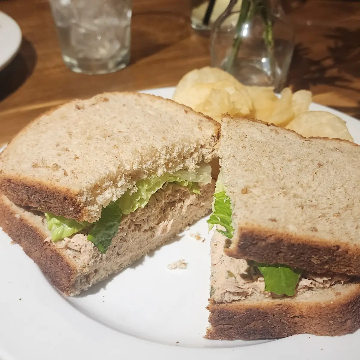 Tuna Salad on Wheat Bread