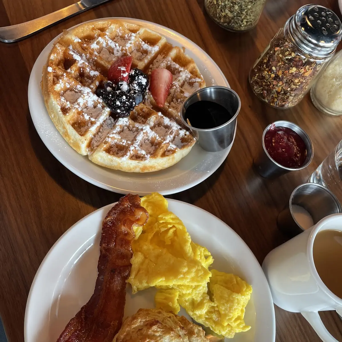 Waffle and Biscuit Combo