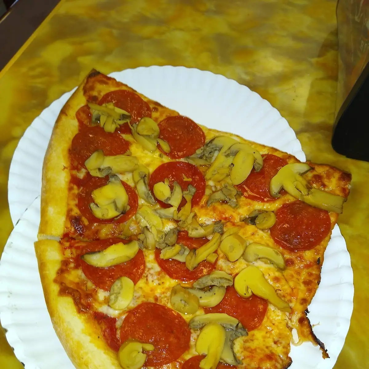 Pepperoni and Mushroom Pizza
