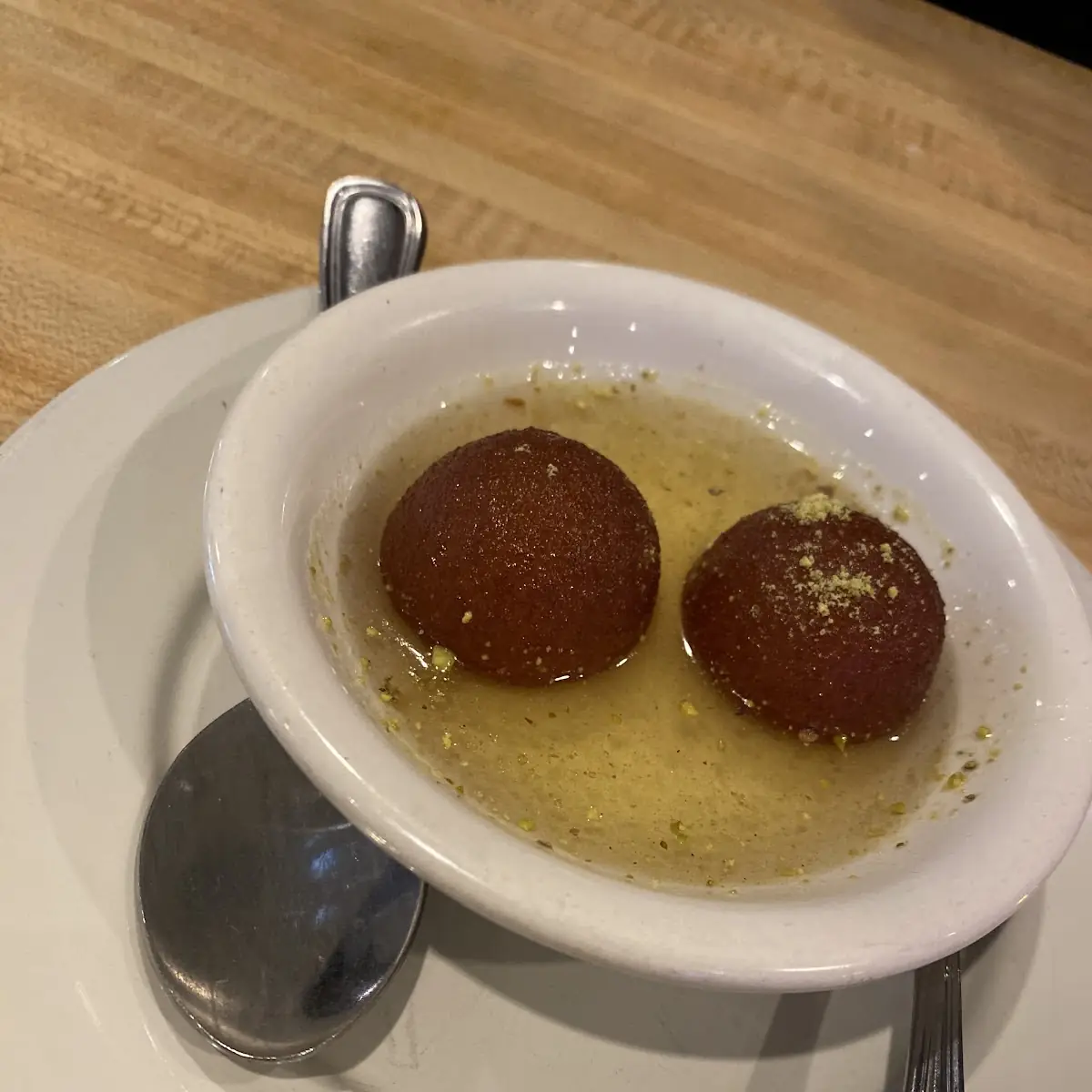 Vanilla Ice Cream with Gulab Jamun