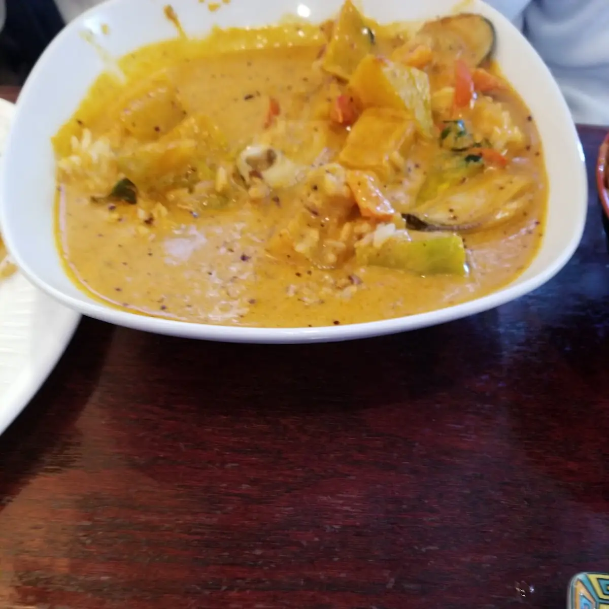 Pumpkin Curry Seafood Soup