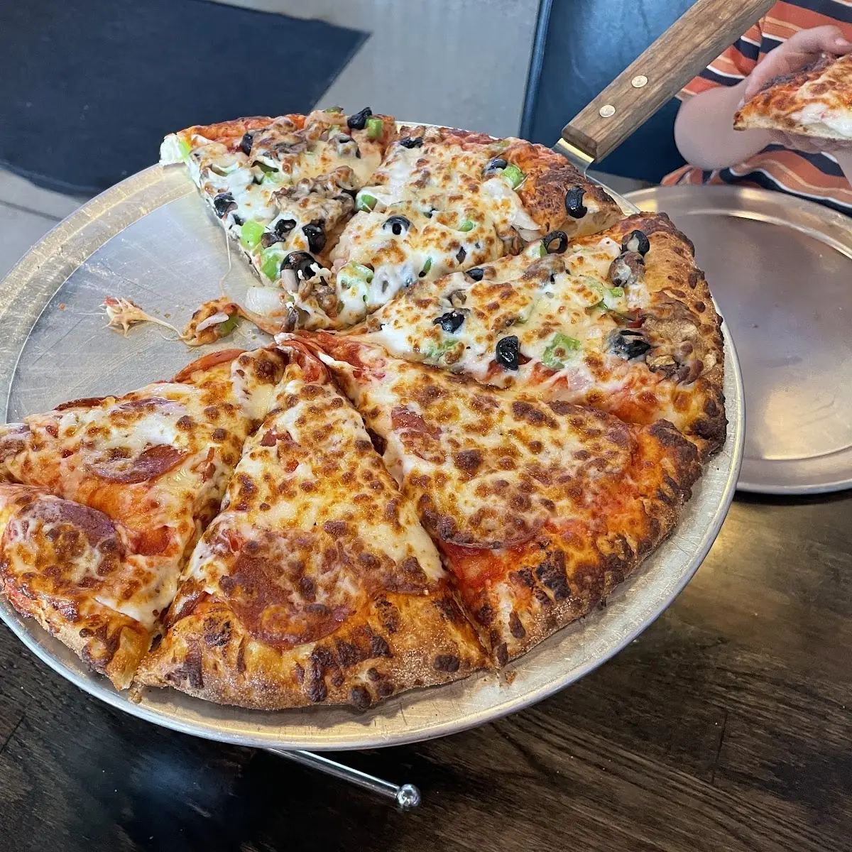 Cheese and Supreme Pizza