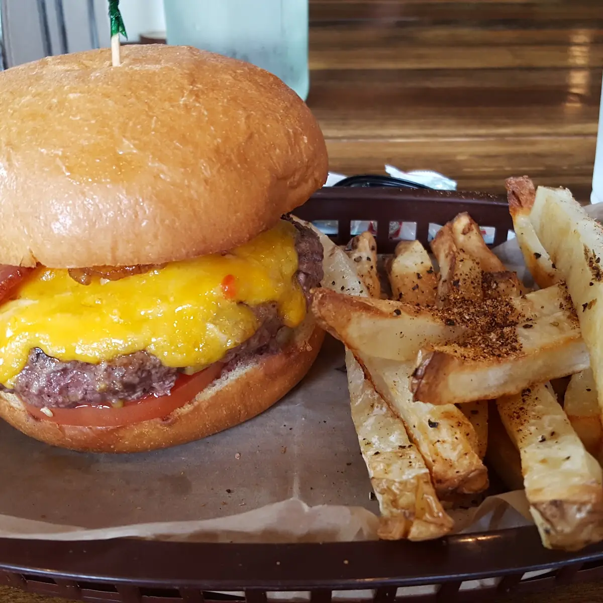 Pimiento Cheese Bacon Burger