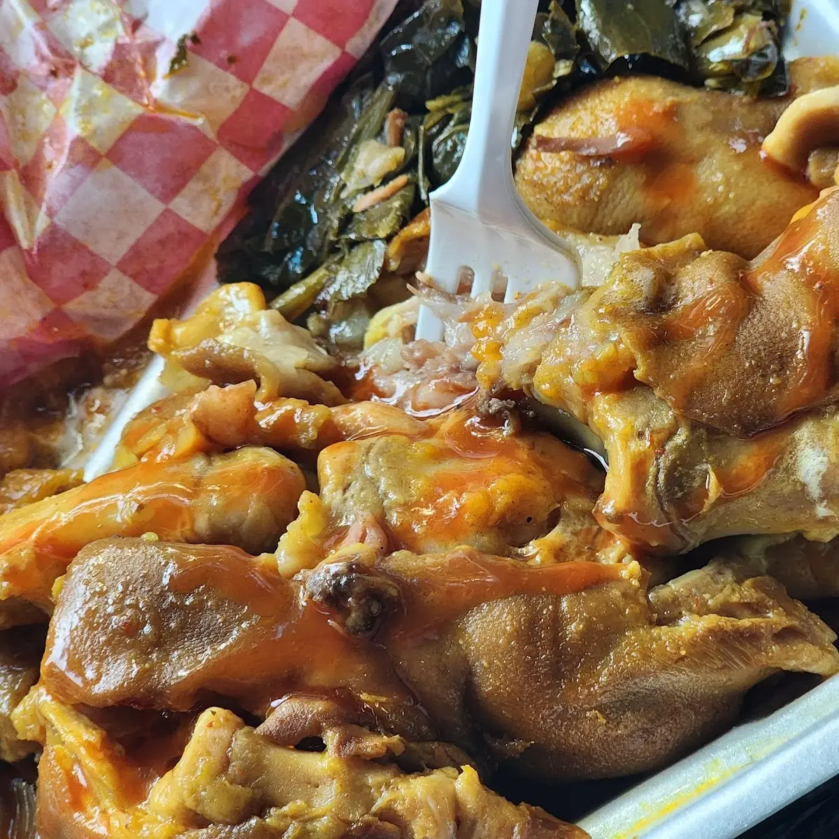 Pigs Feet Turnip Greens