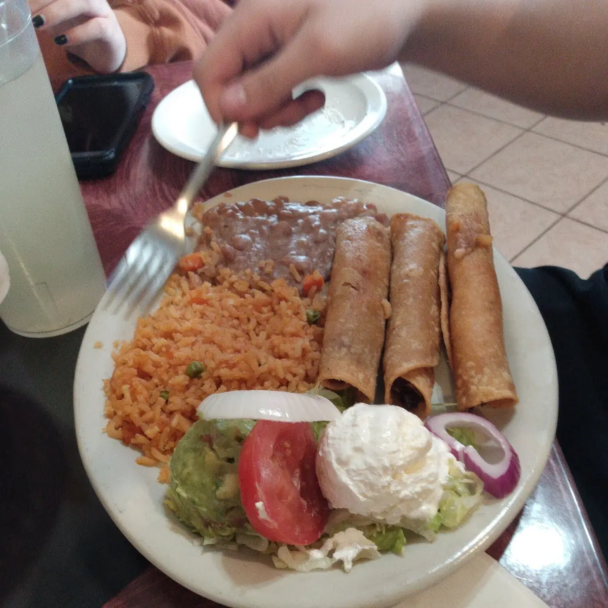One Beef Taco and One Cheese Enchilada 10