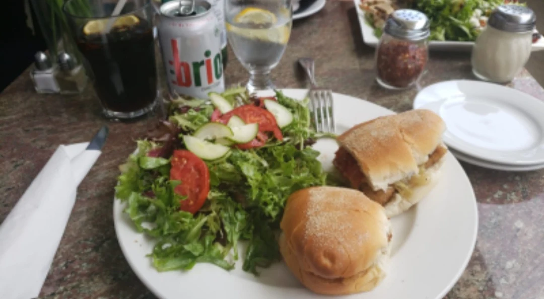 Veal on a Bun with House Salad