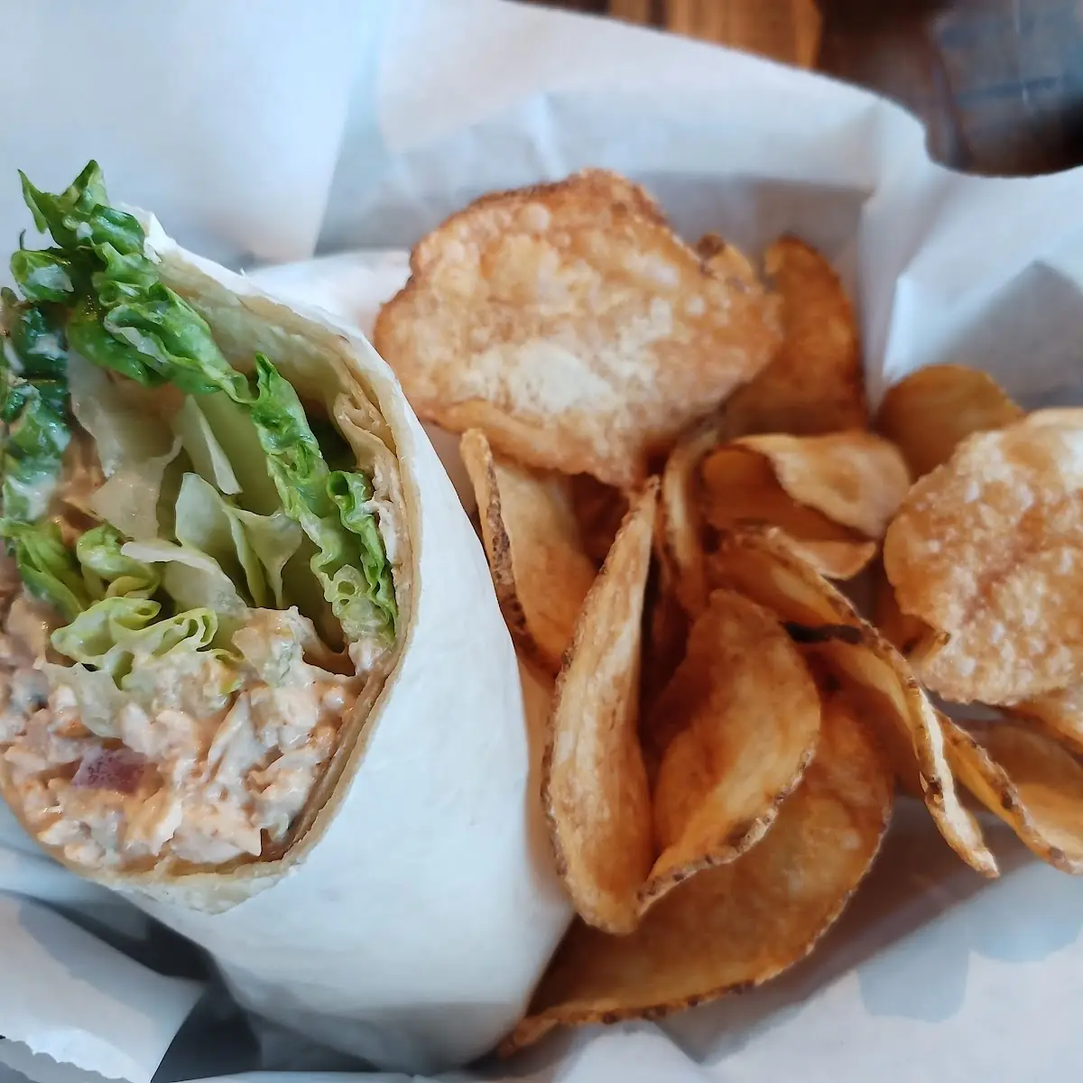 Spicy Chicken Salad Wrap