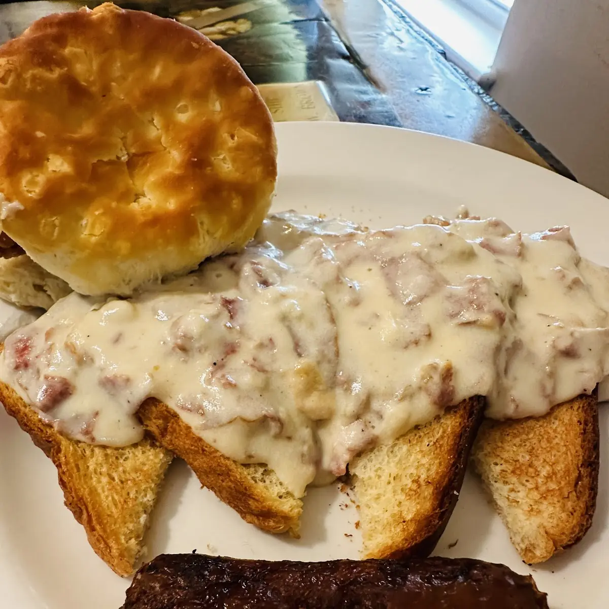 Chipped Beef over Toast