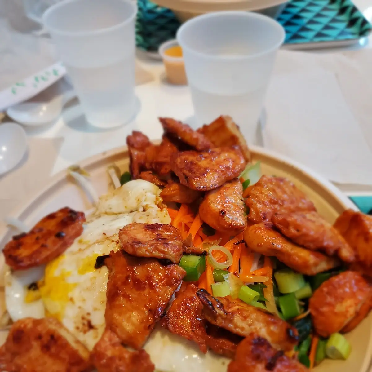 Chi BAP Fried Boneless Chicken over Rice