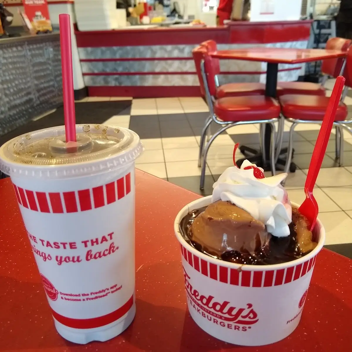Soda Pop and Brownie Sundae