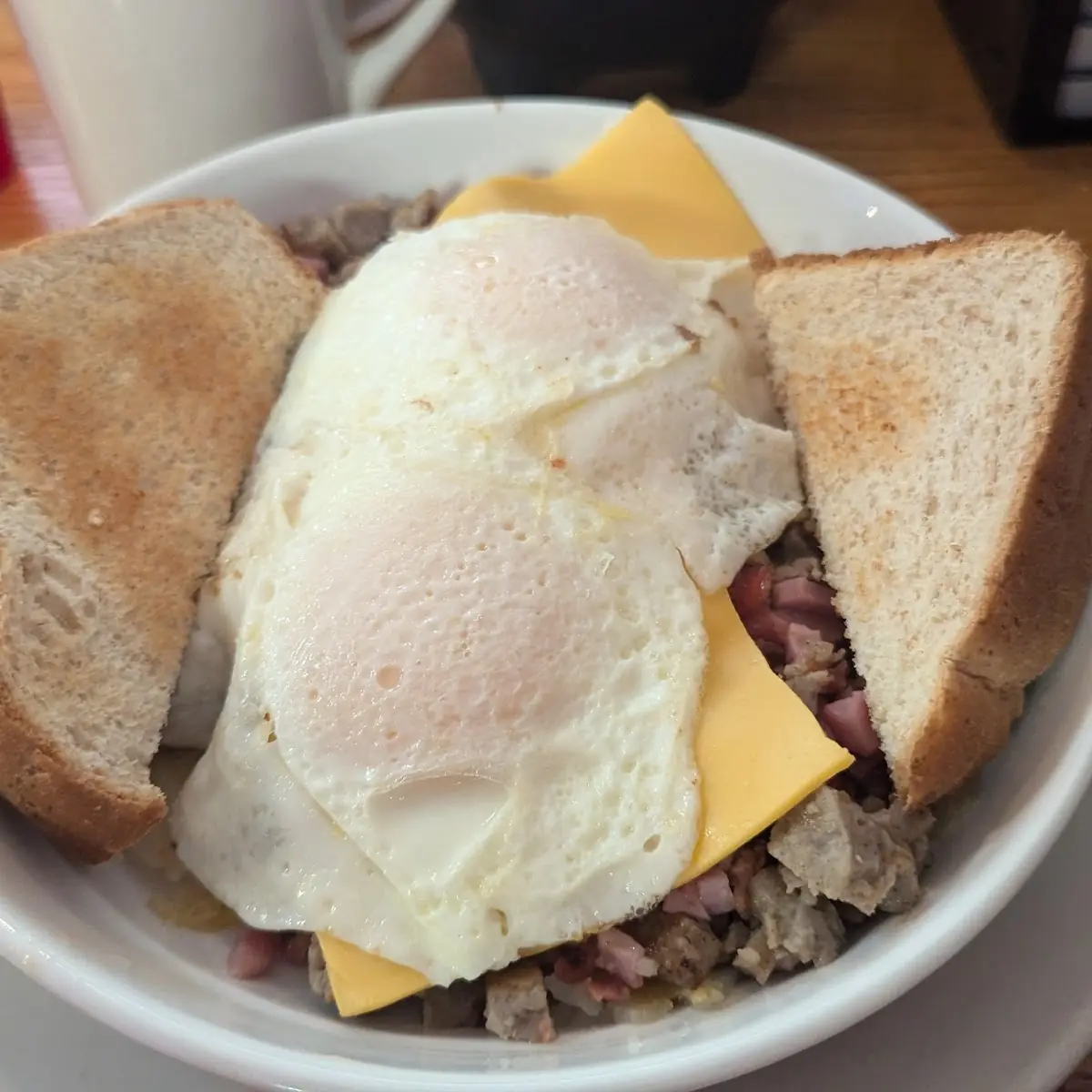 Bacon Sausage or Ham Omelet