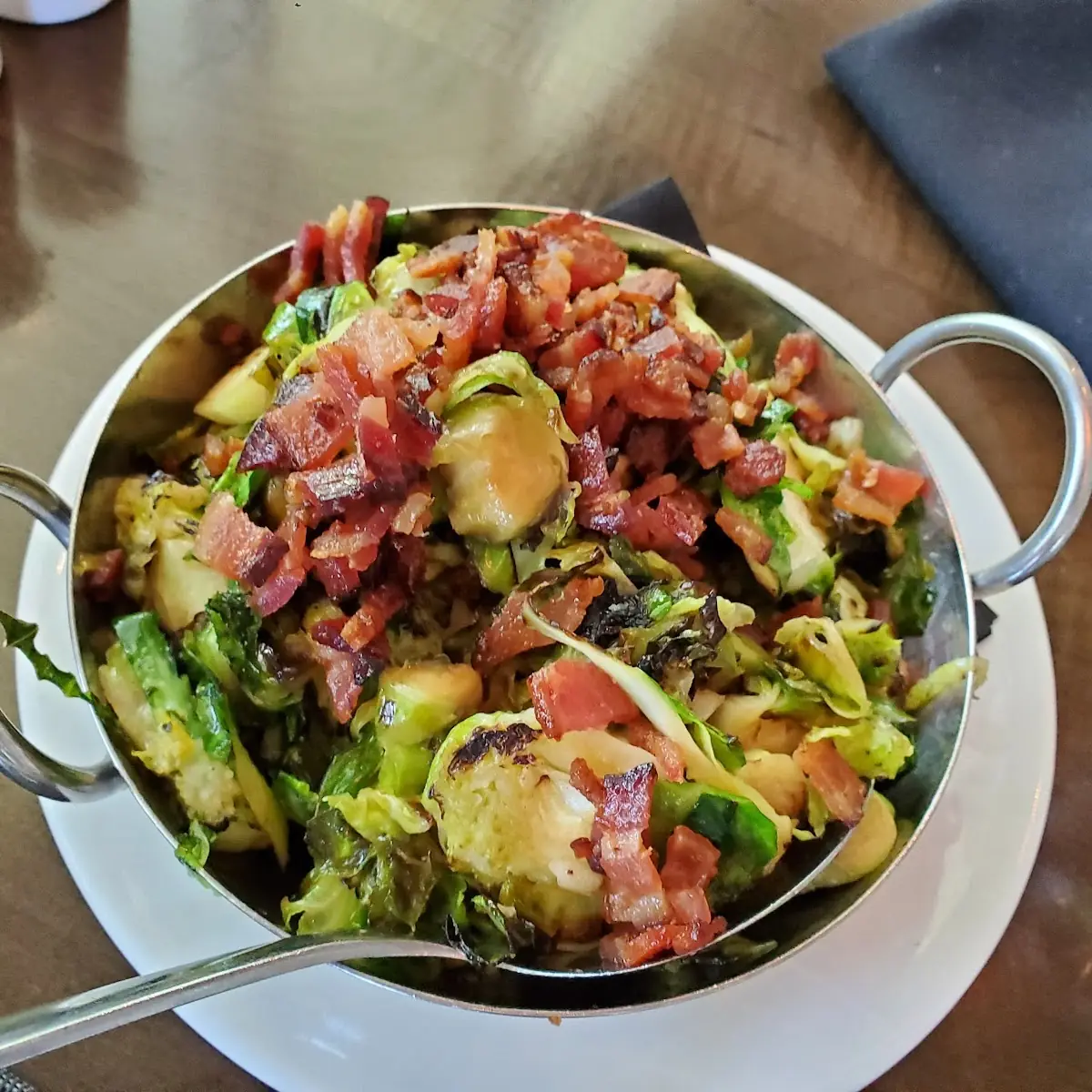 Shaved Bourbon Bacon Brussels