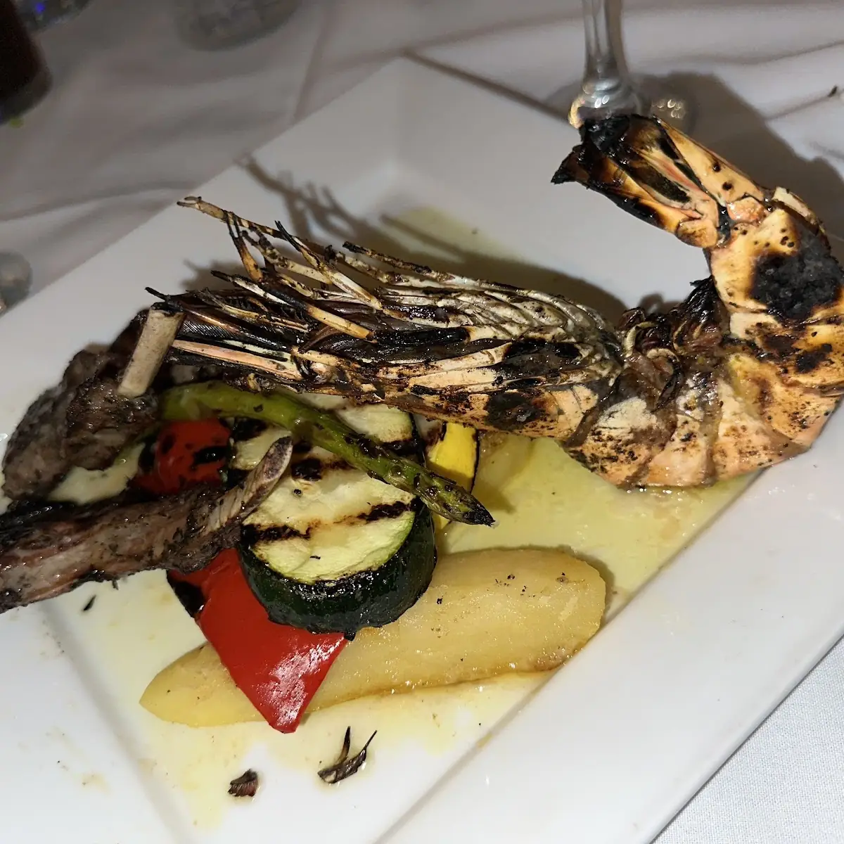 Lamb Chops and Prawn
