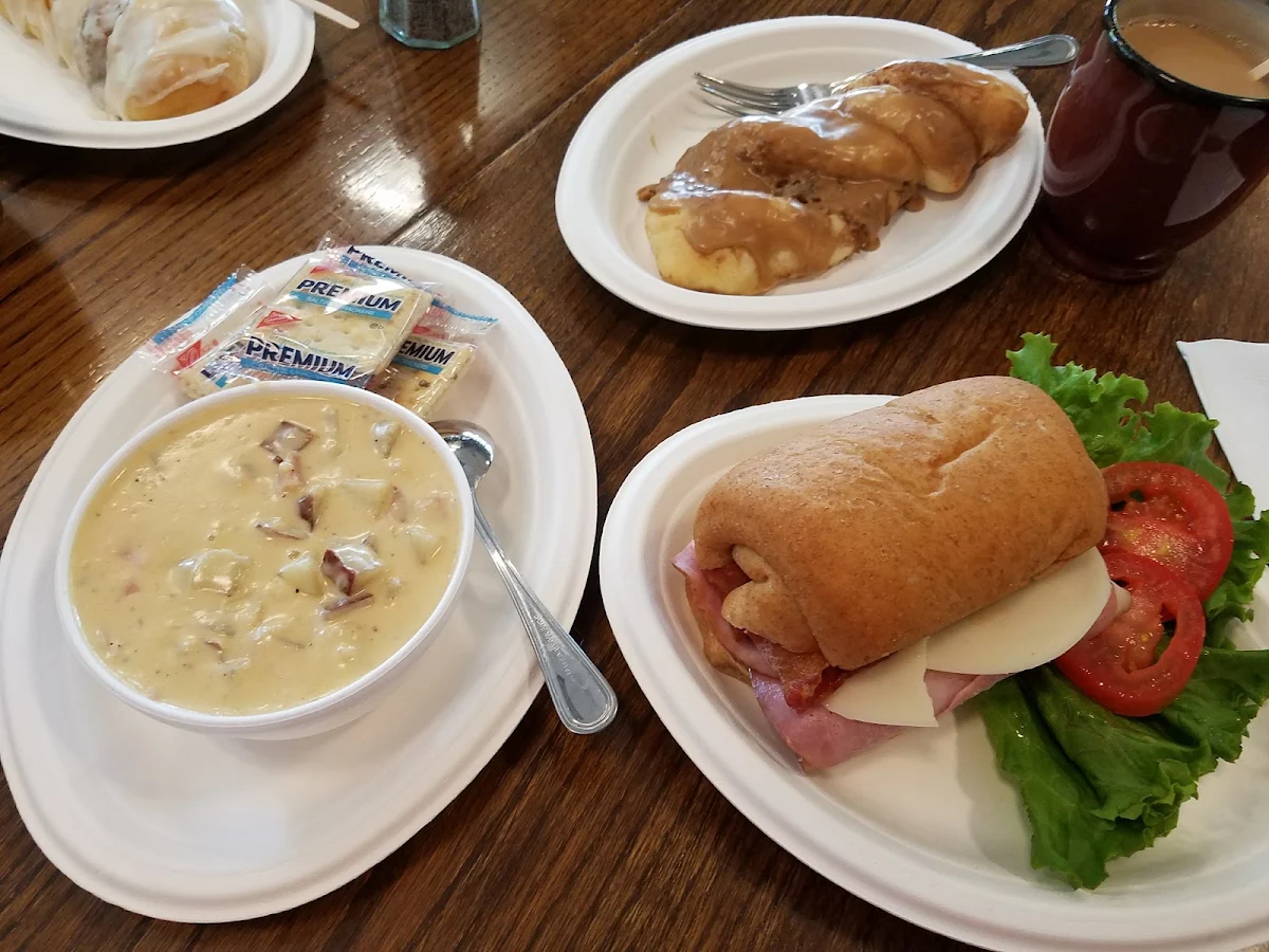 Clam Chowder & Half Turkey Sandwich
