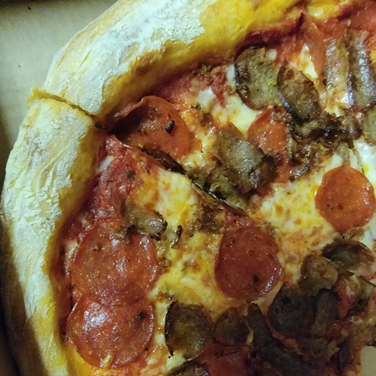Pepperoni and Sausage Pizza