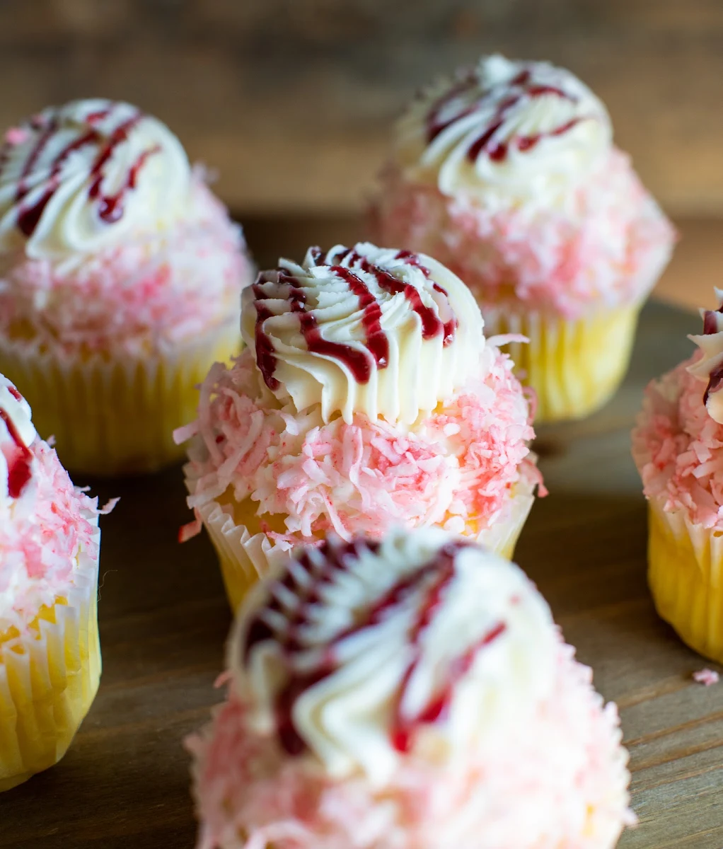 Gluten Friendly Strawberries & Cream Cupcake