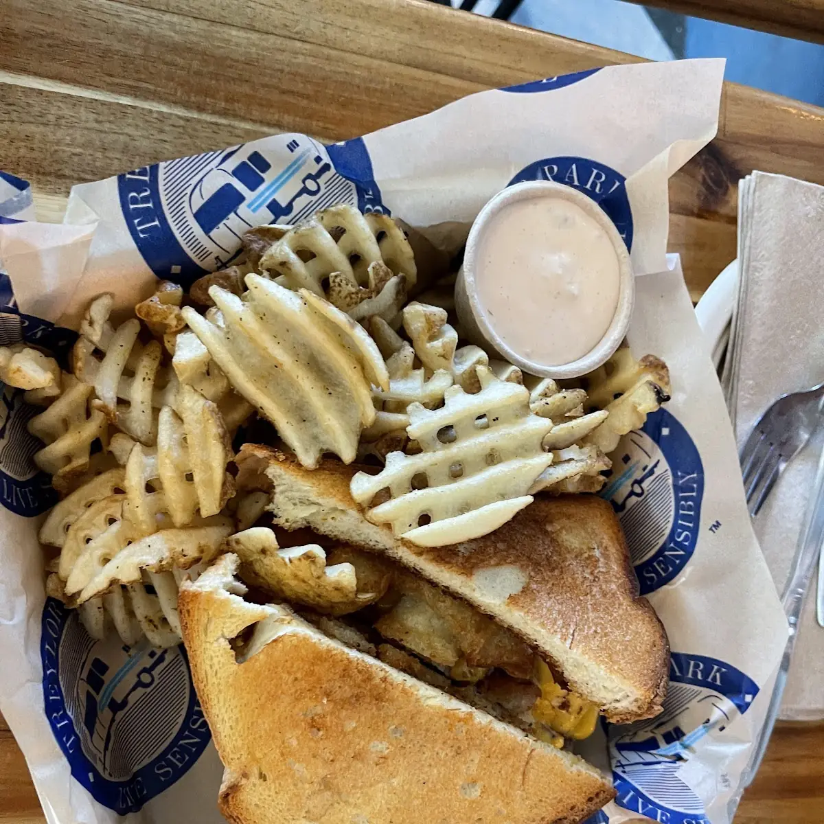 Kids Grilled Cheese Basket