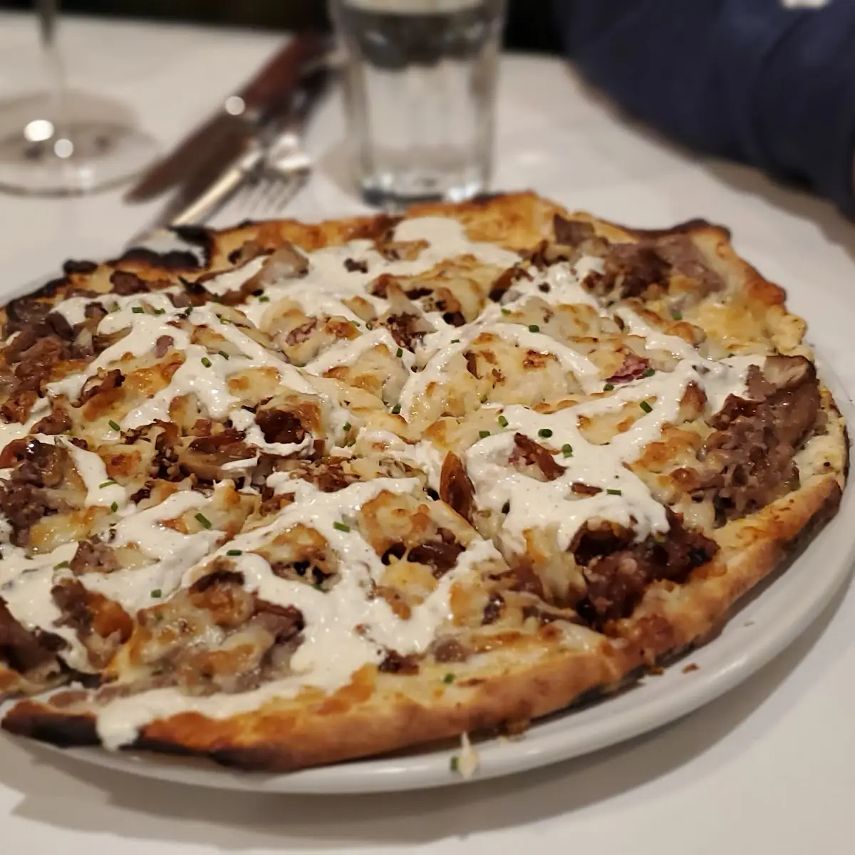 St Elmo Prime Rib Pizza