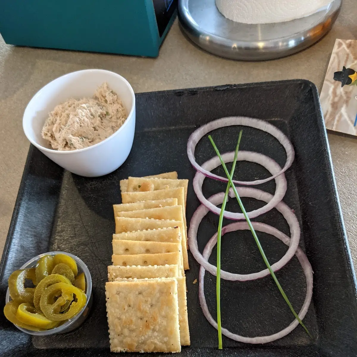 Smoked Salmon Spread and Crackers