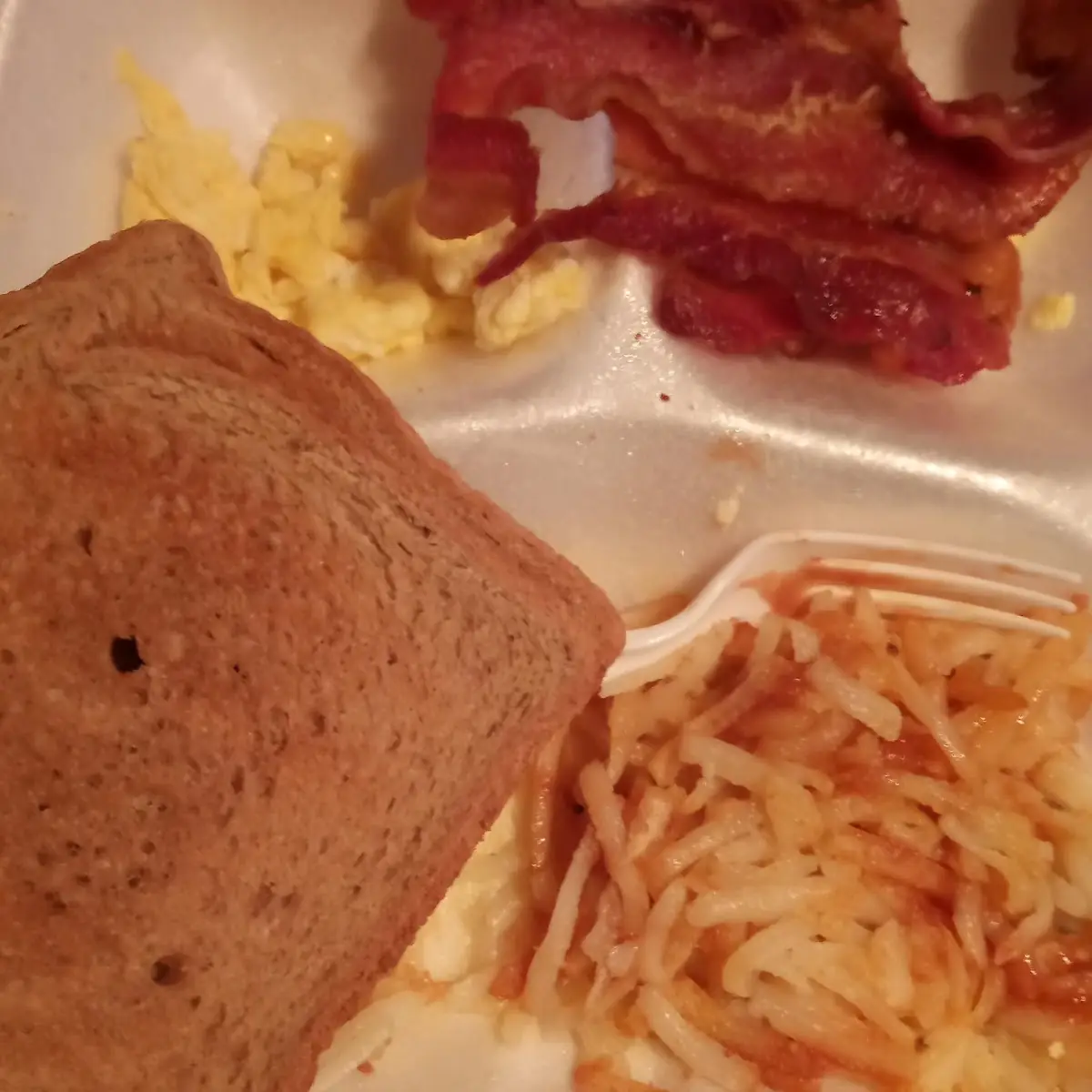 Two Eggs with Hash Browns & Toast