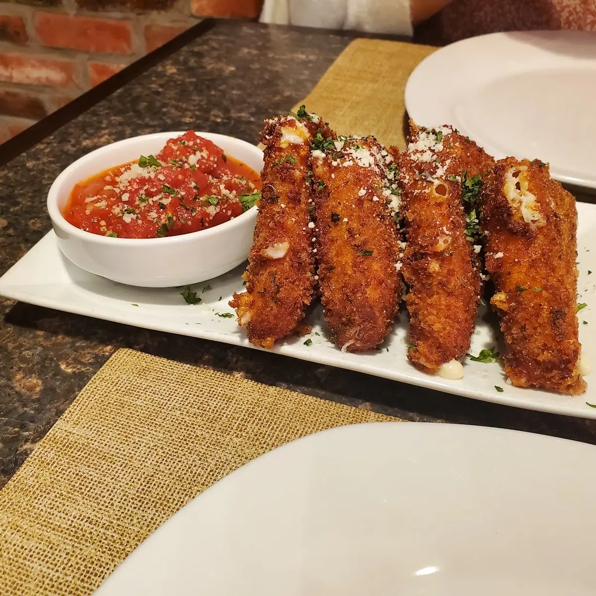 Homemade Fried Mozzarella Wedges