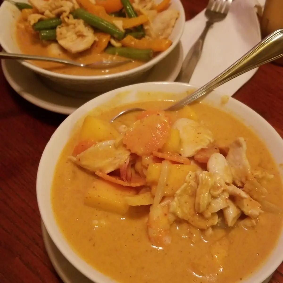 Mango Curry and Green Curry