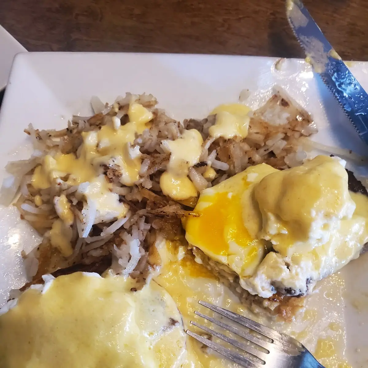 Egg Benedict with Sausage