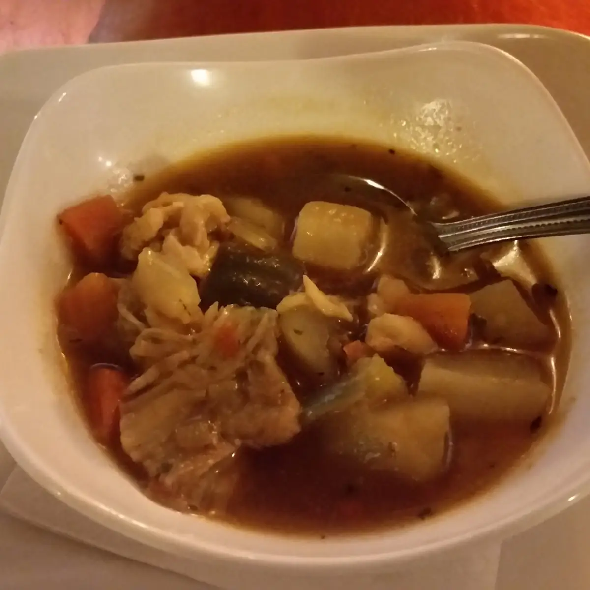 Orange White Fish Soup
