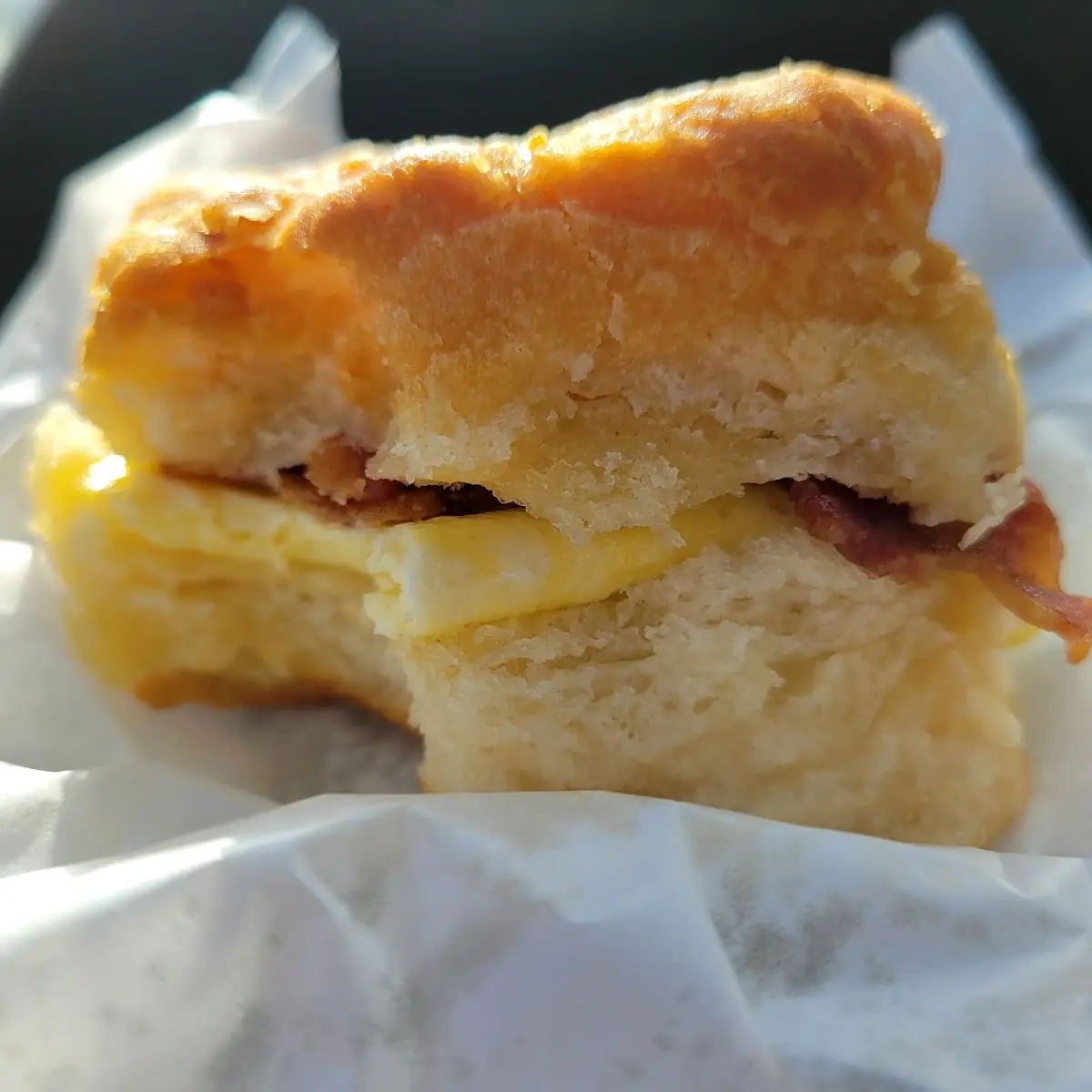Bacon and Egg Biscuit