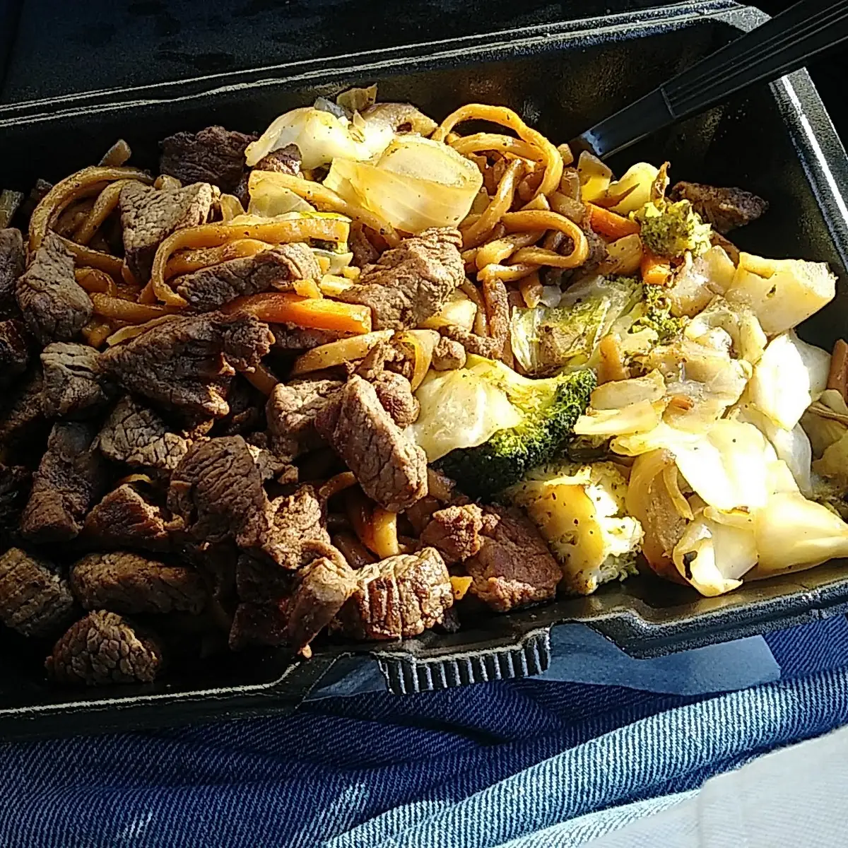 Beef with Mixed Vegetables and Noodles
