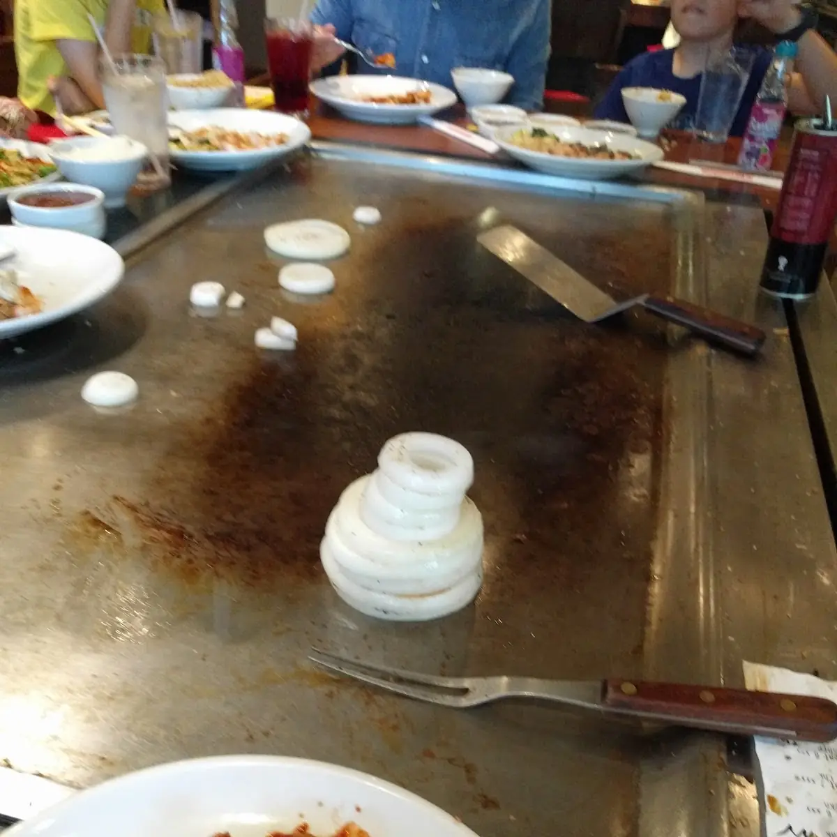 Onion Rings in Preparation for a Vulcano