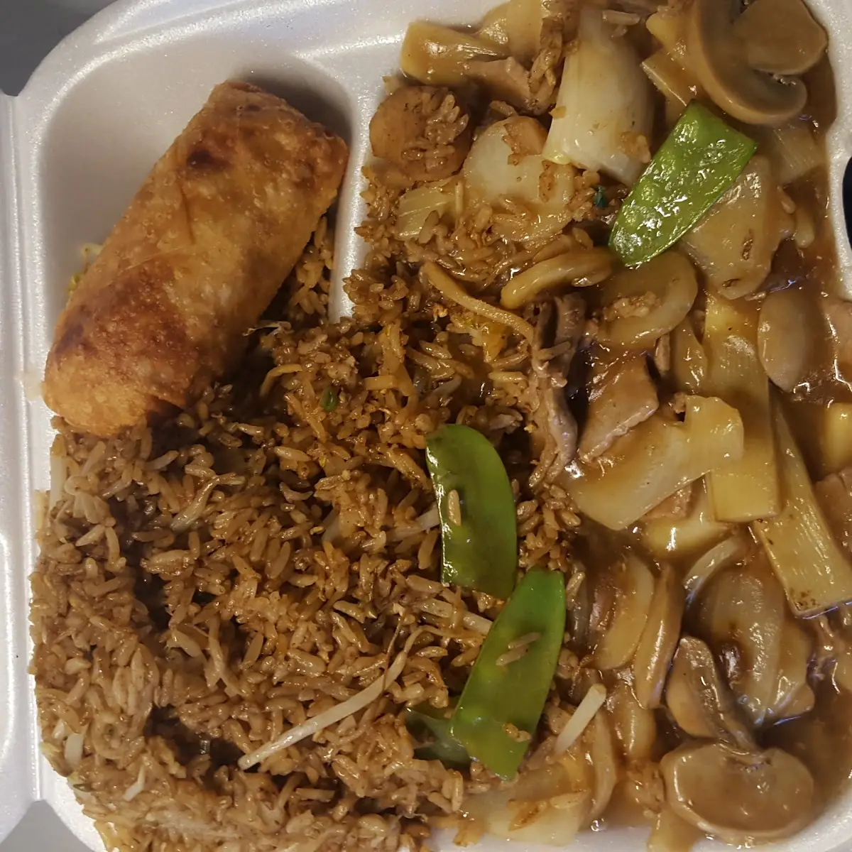 Beef with Garlic Sauce Sub Vegetable Fried Rice Combo