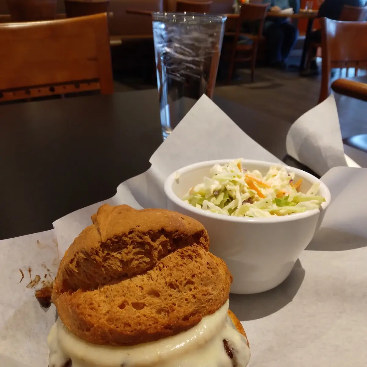 Hawaiian Burger and Cole Slaw