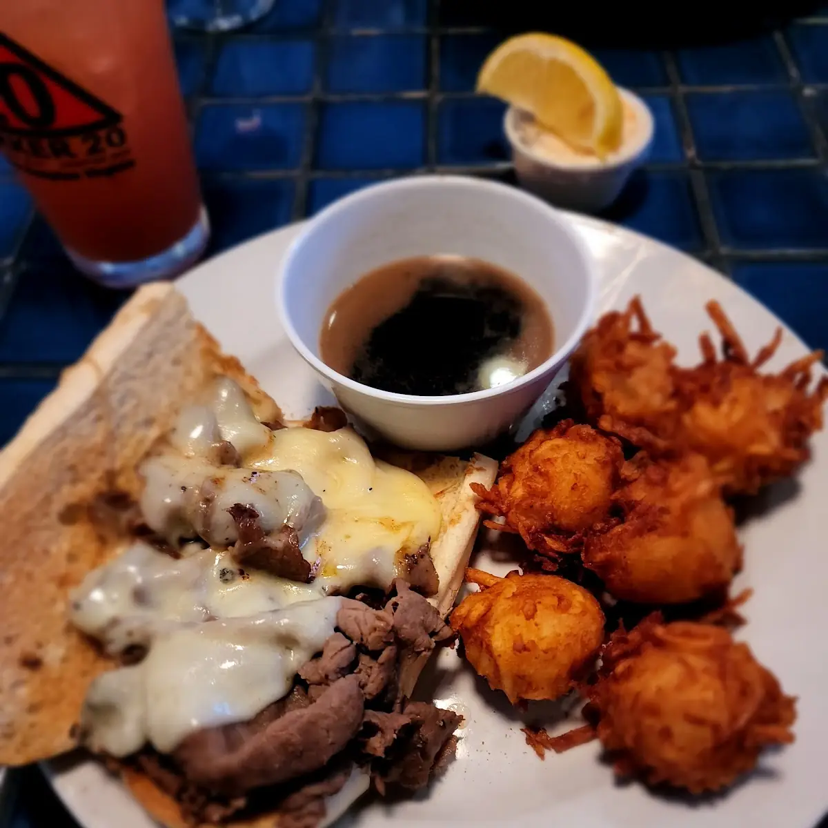 French Dip with Tots