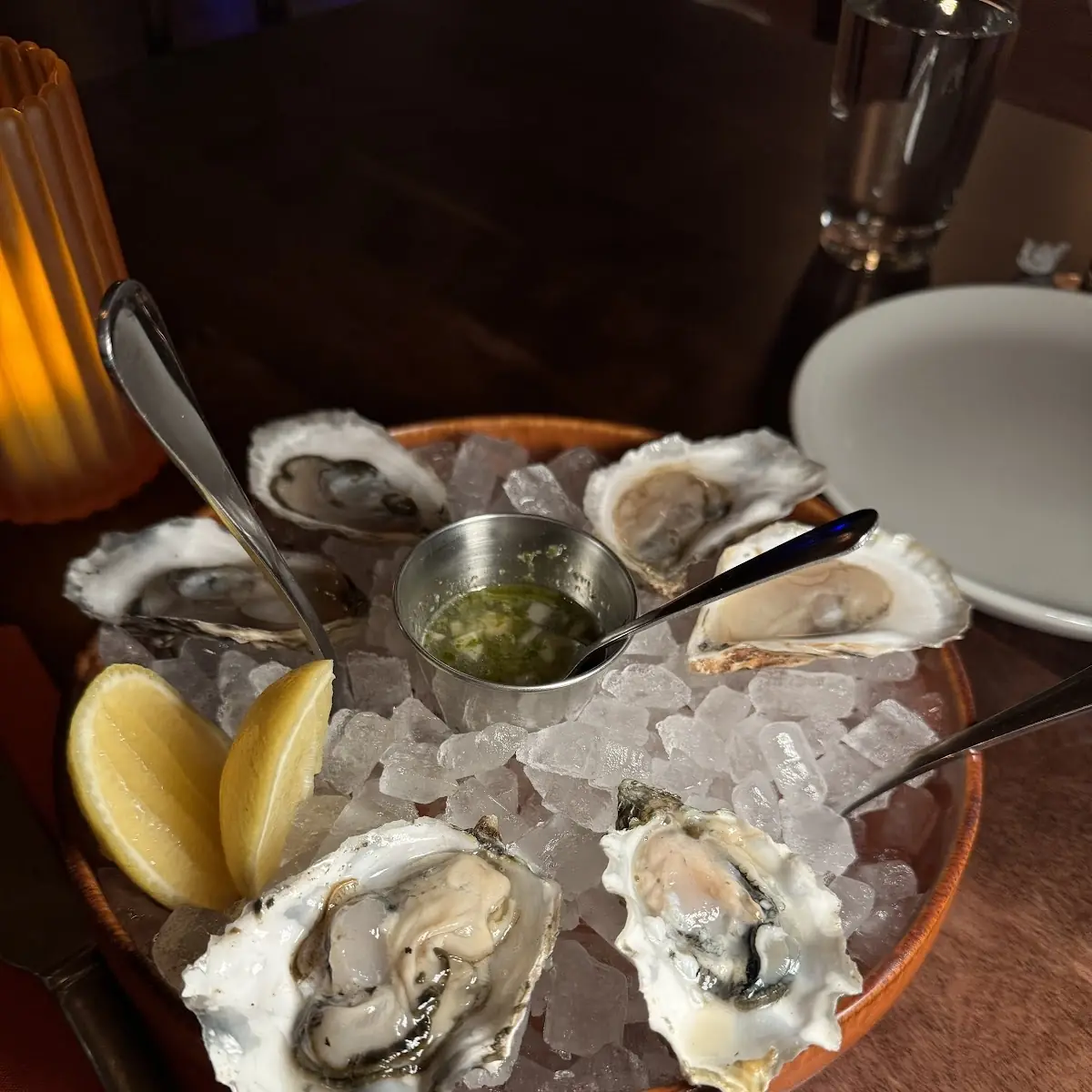 Fresh Oysters with Dipping Sauces