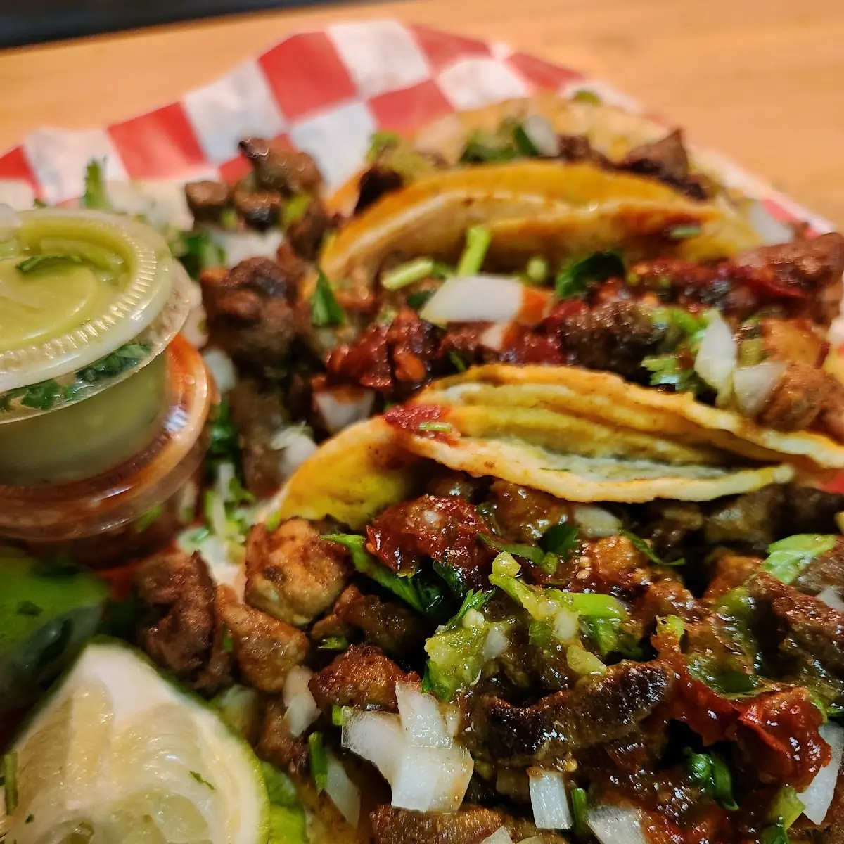 Tacos Al Pastor and Asada Taco