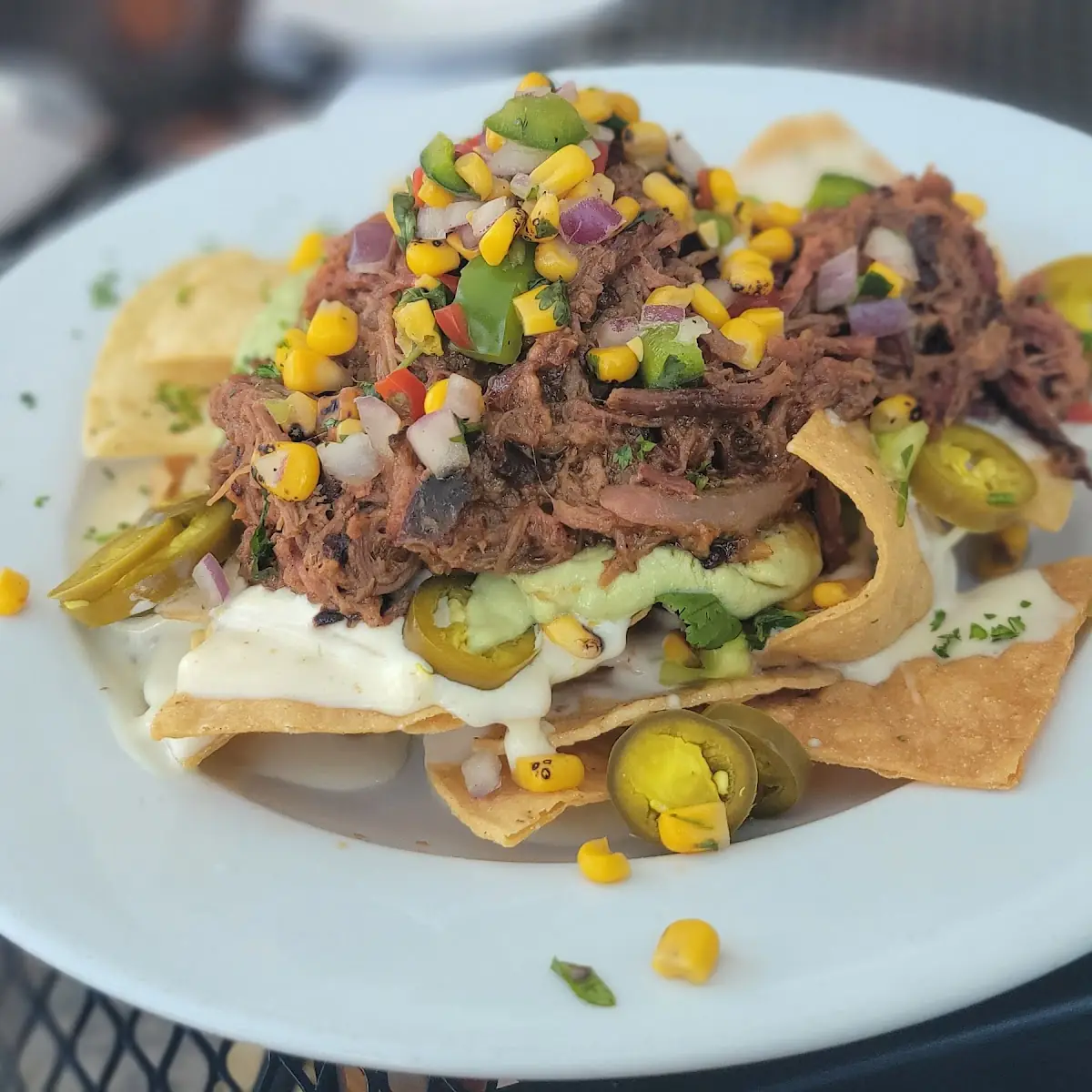 BBQ Beef Brisket Nachos