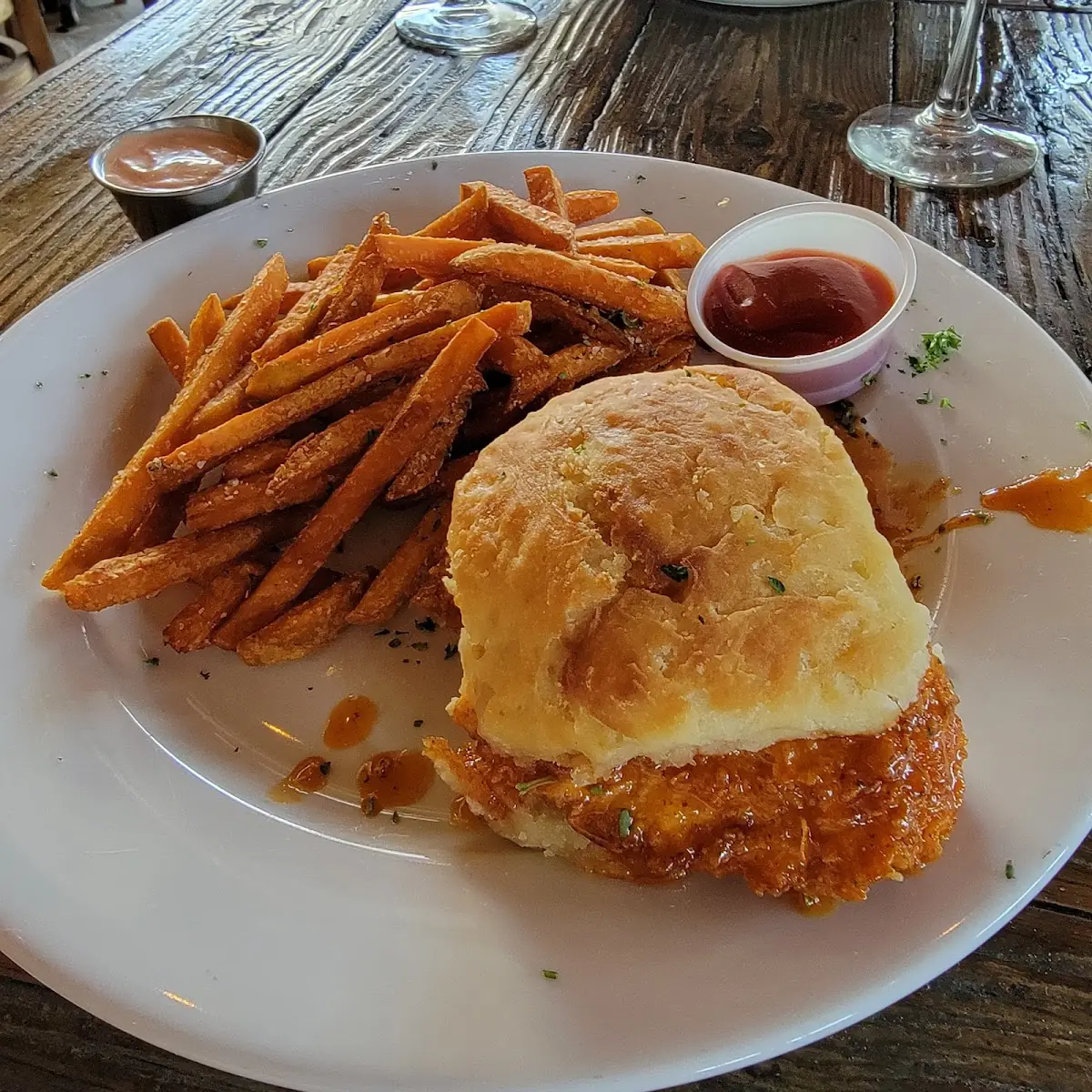 Hot Honey Chicken Biscuit