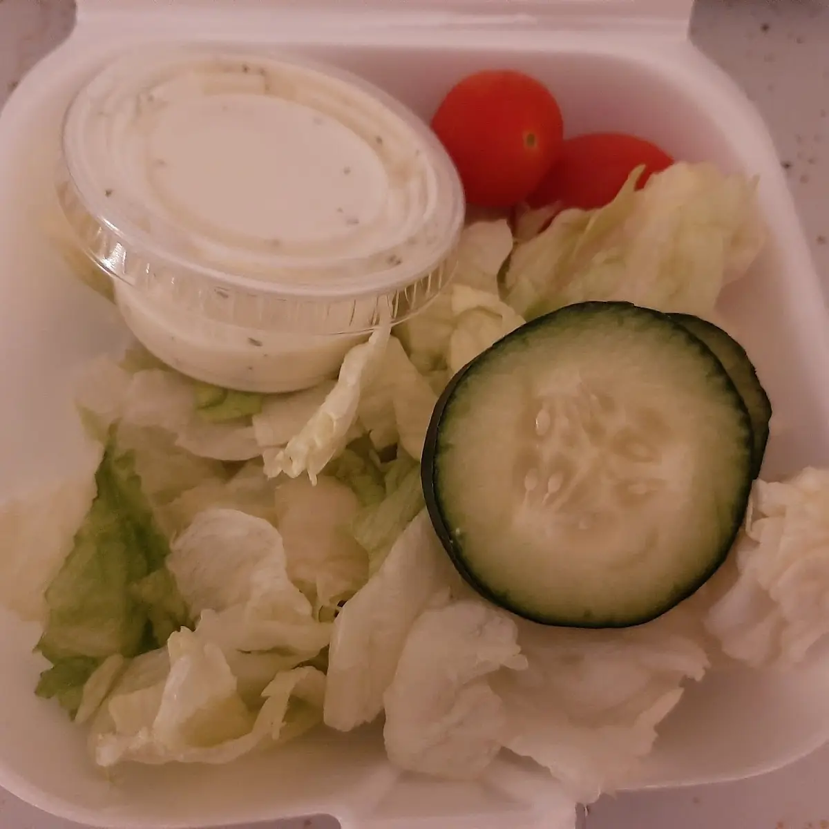 Side Salad Included with Meal