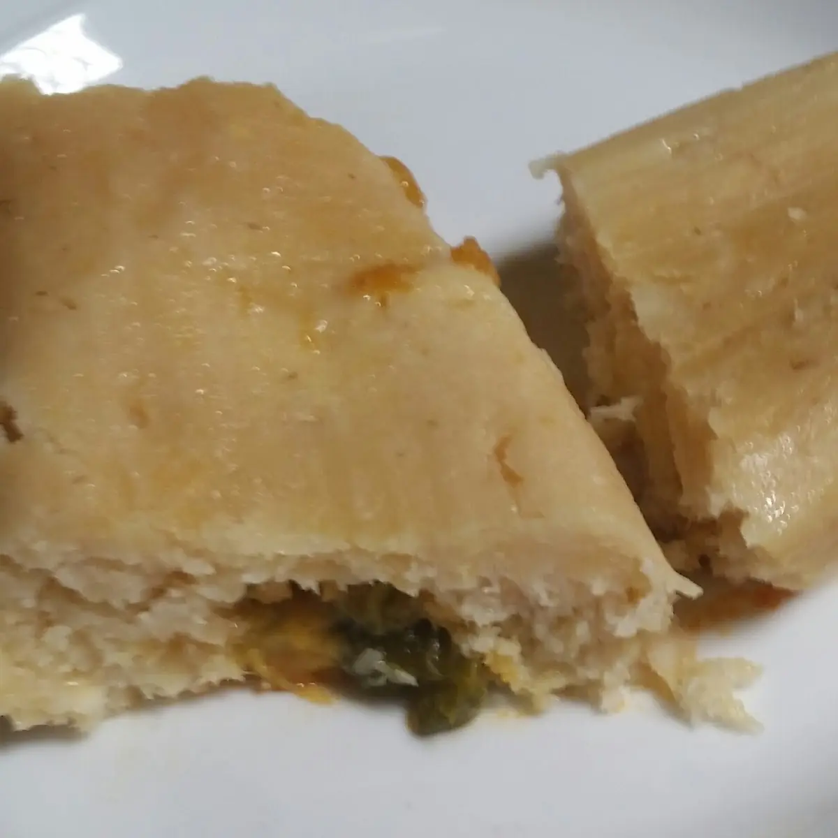 Green Corn Tamale w Rice Beans & Tortilla