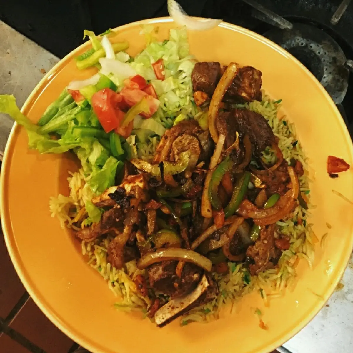 Rice & Goat Curry