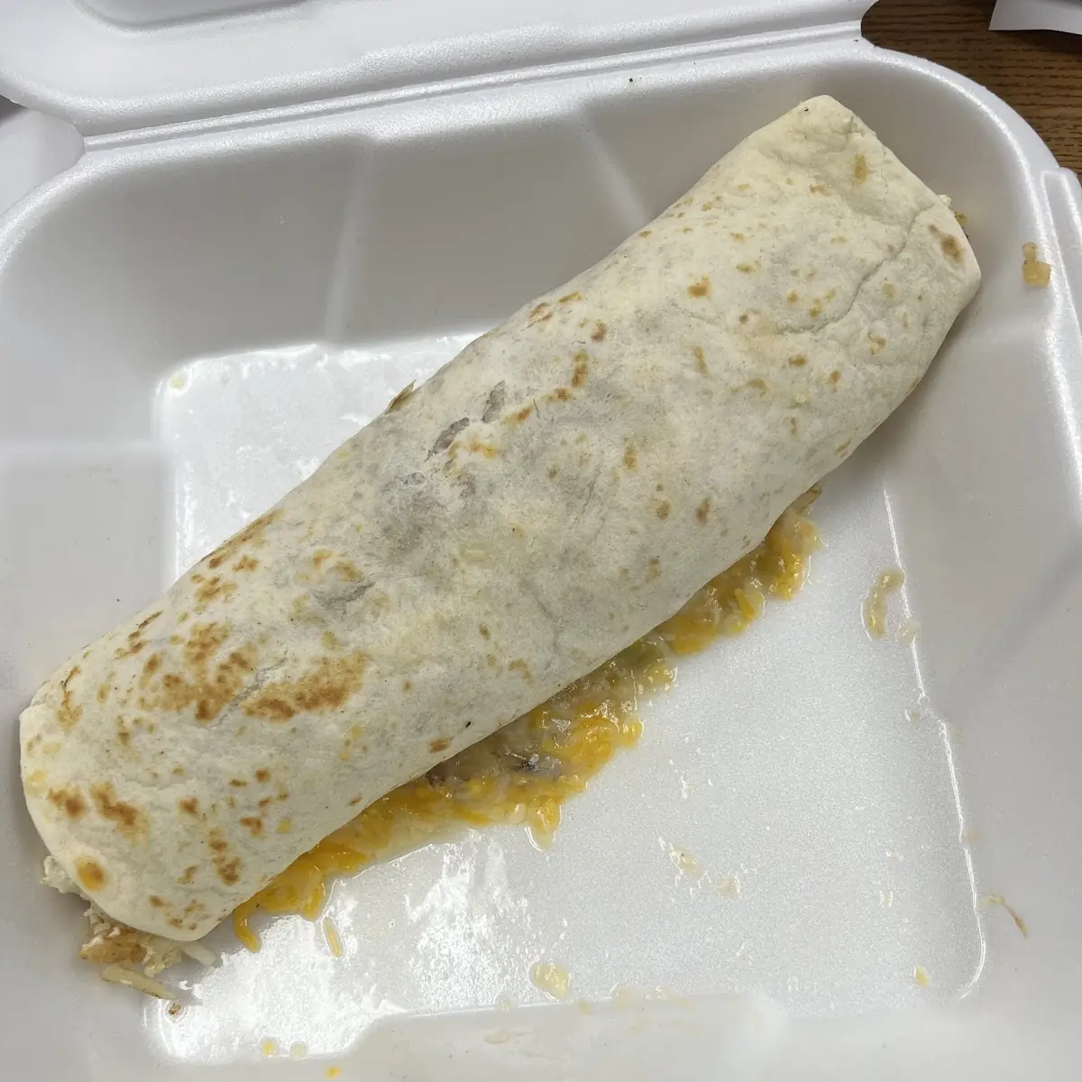 World Famous Breakfast Burrito 1 Meat