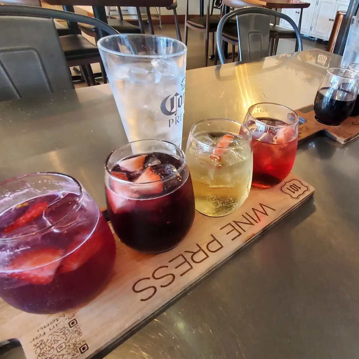 Sangria Flight and Wine Flight
